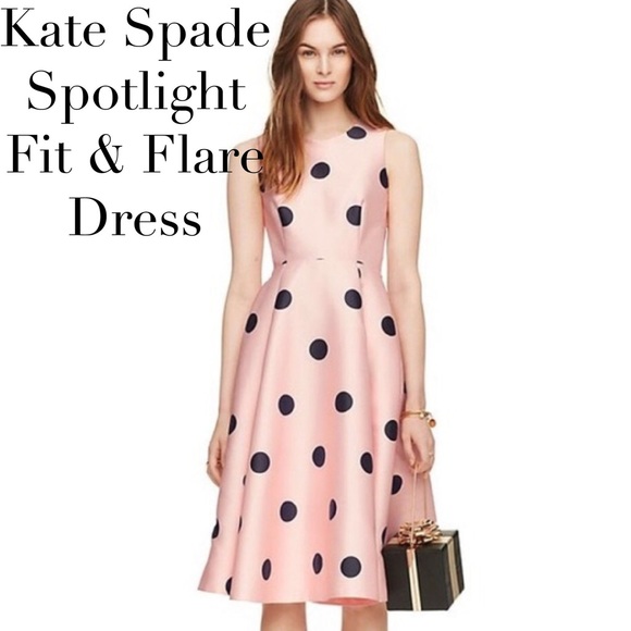 kate spade Dresses & Skirts - Kate Spade Spotlight Fit & Flare Dress Light Pink